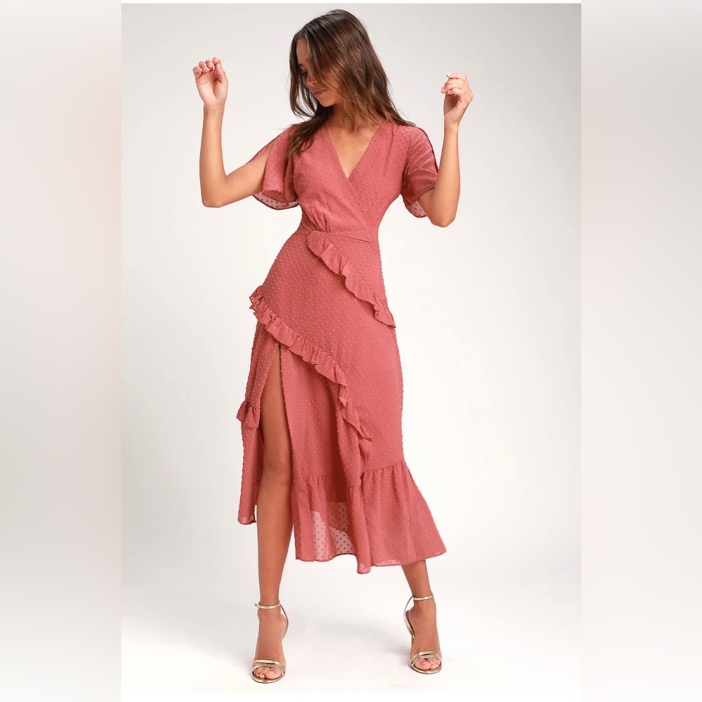 Ruffled Midi Dress